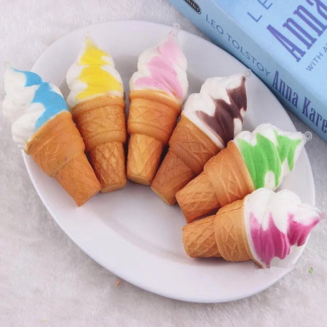 Scented Squishy Ice Cream Cone 6 inches Tall