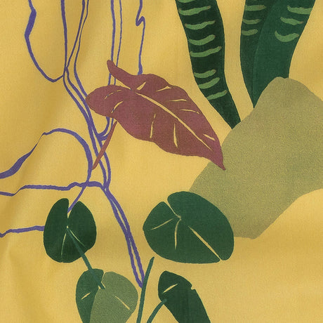 Mood Exclusive Yellow Succulent Contours Cotton Shirting