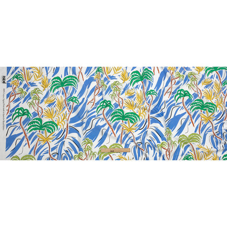 Mood Exclusive Blue Foliate Figment Cotton Shirting