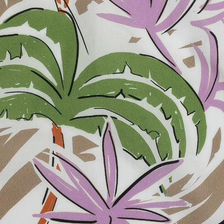 Mood Exclusive Taupe Foliate Figment Cotton Shirting