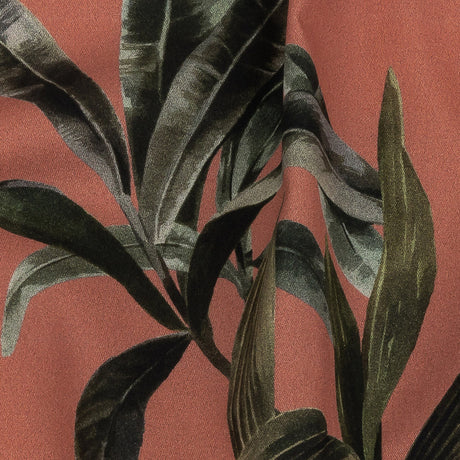 Mood Exclusive Coral To Leaf Alone Stretch Cotton Twill
