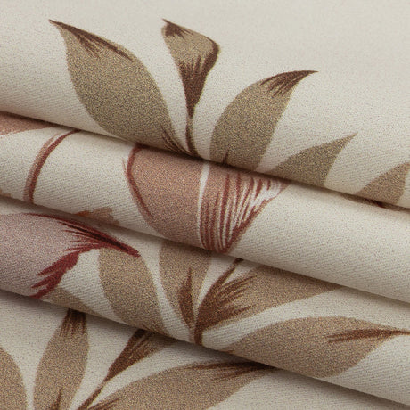 Mood Exclusive Cream Pastel Tropics Stretch Cotton Twill