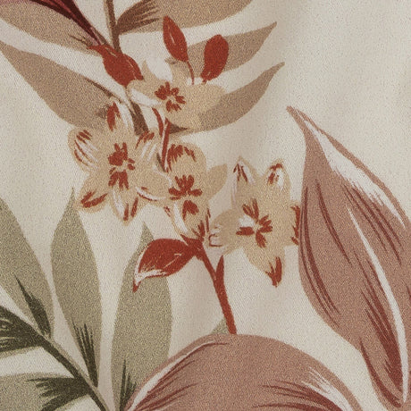 Mood Exclusive Cream Pastel Tropics Stretch Cotton Twill