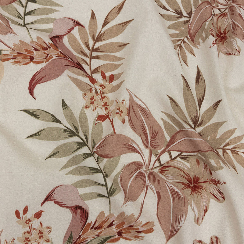 Mood Exclusive Cream Pastel Tropics Stretch Cotton Twill