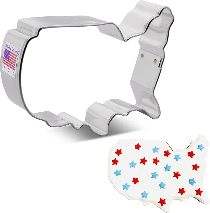 Ann Clark USA Map Cookie Cutter 4"