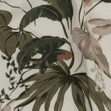 Mood Exclusive Ivory Leafy Greens Stretch Cotton Twill