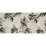 Mood Exclusive Ivory Leafy Greens Stretch Cotton Twill
