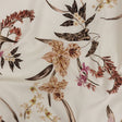 Mood Exclusive Ivory Leaves of Change Stretch Cotton Twill