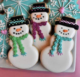 Ann Clark Full Tall Snowman with Hat Cookie Cutter, 4"