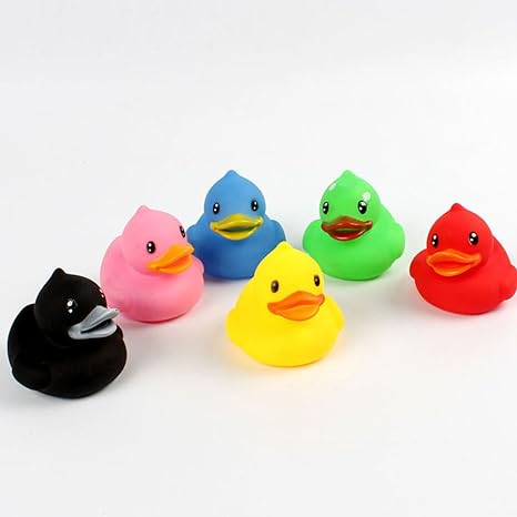 Candy Heart Phrases Rubber Ducks