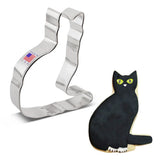 Ann Clark Cat w/ Tail Sitting Cookie Cutter 4 1/4"