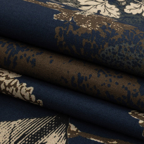 Mood Exclusive Navy Flying Home Stretch Cotton Poplin