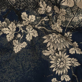 Mood Exclusive Navy Flying Home Stretch Cotton Poplin