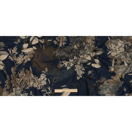 Mood Exclusive Navy Flying Home Stretch Cotton Poplin