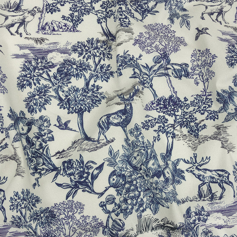 Mood Exclusive White Tender Tableau Stretch Cotton Poplin