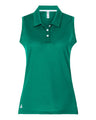 Women's Ottoman Sleeveless Polo in Recycled Polyester Blend