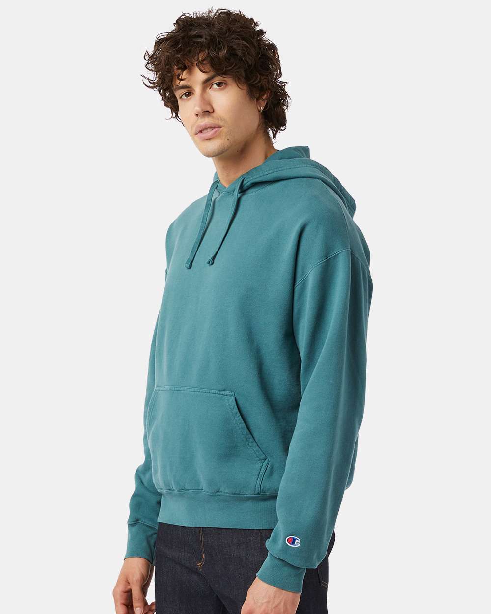 Champion® Garment-Dyed Hooded Sweatshirt