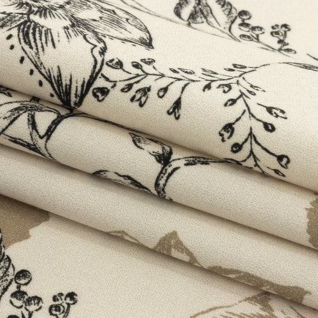 Mood Exclusive Pale Beige Curious Consideration Stretch Cotton Sateen