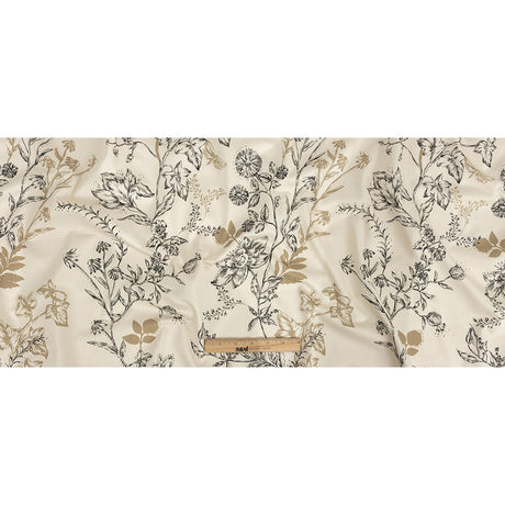 Mood Exclusive Pale Beige Curious Consideration Stretch Cotton Sateen