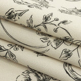 Mood Exclusive Ivory Organic Delineation Stretch Cotton Sateen