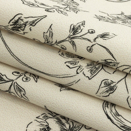 Mood Exclusive Ivory Organic Delineation Stretch Cotton Sateen