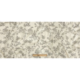 Mood Exclusive Ivory Organic Delineation Stretch Cotton Sateen