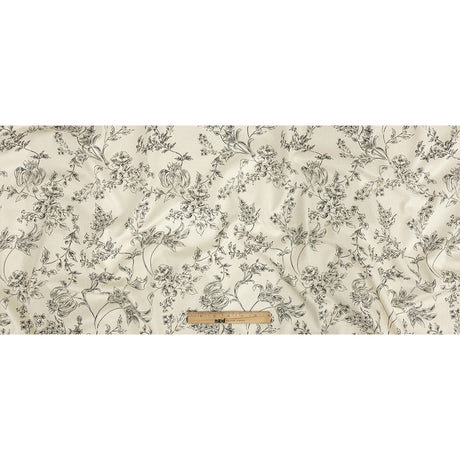 Mood Exclusive Ivory Organic Delineation Stretch Cotton Sateen