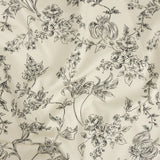 Mood Exclusive Ivory Organic Delineation Stretch Cotton Sateen