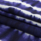 Mood Exclusive Navy Twisted Tie Dye Stretch Viscose Batiste