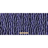 Mood Exclusive Navy Twisted Tie Dye Stretch Viscose Batiste