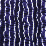 Mood Exclusive Navy Twisted Tie Dye Stretch Viscose Batiste