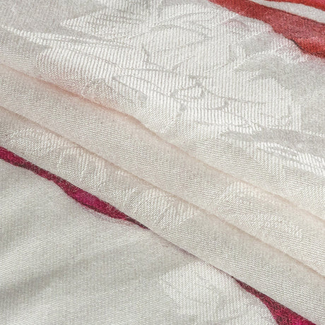 Mood Exclusive Red Chromatic Crevices Flowery Viscose Jacquard