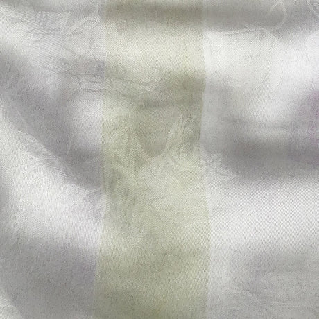 Flowery Viscose Jacquard Print - Blue, Black and Cream Painterly Stripes - Mood Exclusive Wayfaring Waterlines