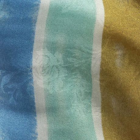 Flowery Viscose Jacquard Print - Rainbow Stripes - Mood Exclusive Striation Satisfaction