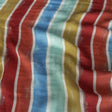 Flowery Viscose Jacquard Print - Rainbow Stripes - Mood Exclusive Striation Satisfaction