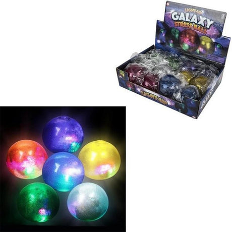 Flashing Galaxy Squeeze Ball