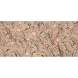 Sustainable Viscose Woven Print - Taupe, Pink and Green Flamingoes and Plants - Mood Exclusive Flamingo Festivities