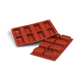 Silikomart Silicone Bakeware Ingot 2.4 Oz, 2.93" x 1.87" x 1.1" H., 8 Cavities