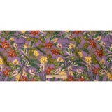 Sustainable Viscose Woven Print - Purple, Green and Red Floral - Mood Exclusive Vivid Vanity