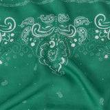Polka Dotted Viscose Jacquard Panel - Green Floral Bandana - Mood Exclusive Dauntless Disguise