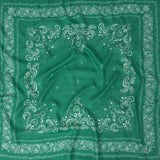 Polka Dotted Viscose Jacquard Panel - Green Floral Bandana - Mood Exclusive Dauntless Disguise