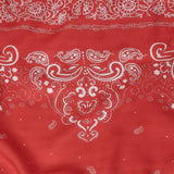 Polka Dotted Viscose Jacquard Panel - Hot Coral Floral Bandana - Mood Exclusive Dauntless Disguise