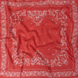 Polka Dotted Viscose Jacquard Panel - Hot Coral Floral Bandana - Mood Exclusive Dauntless Disguise