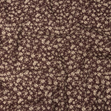 Gauzy Viscose Crepe Print - Brown Floral - Mood Exclusive Flowering Heirloom