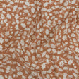 Gauzy Viscose Crepe Print - Dusty Orange and White Floral - Mood Exclusive Botanical Imprints