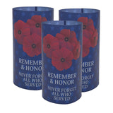 16 1/2" x 9" Memorial Day-Themed Plastic Lantern Luminary Wraps 12 Pc.