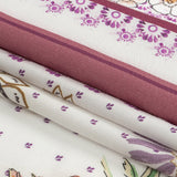 Viscose Twill Panel - Pink and Green Floral - Mood Exclusive The Secret Garden
