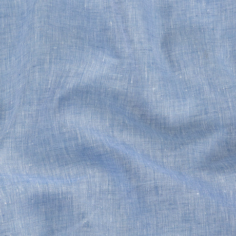 Lightweight Linen Chambray - Heathered Blue Heron - Minerva Collection