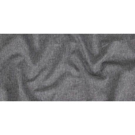 Lightweight Linen Chambray - Heathered Black - Minerva Collection