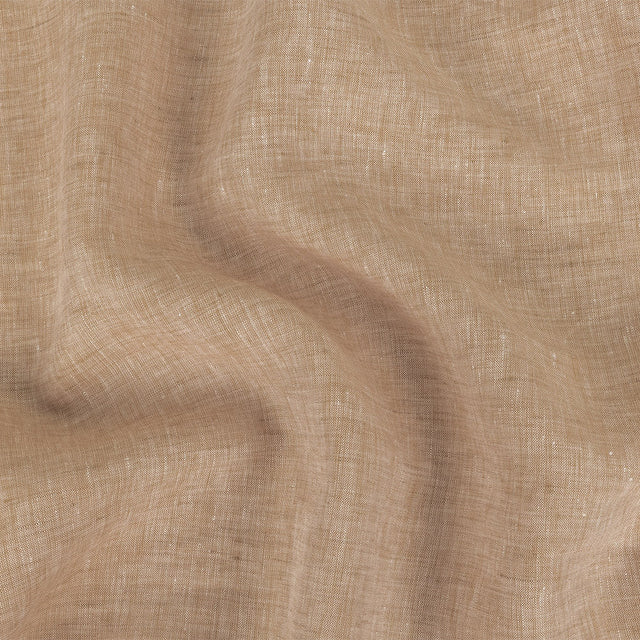 Lightweight Linen Chambray - Heathered Warm Sand - Minerva Collection